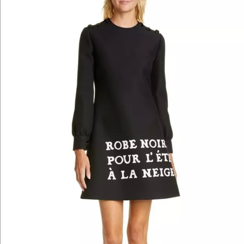 NWT Gucci Black Dress ‘Robe Noir’. Size 40